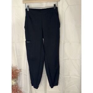 Cherokee Petite Scrub Jogger Pants Women's Black Elastic Waist Cargo  Petite XXS